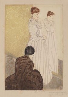 The Fitting, 1890-1891. Creator: Mary Cassatt.