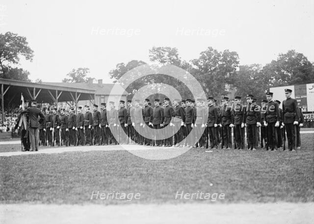 District of Columbia Public Schools, High School Cadets; Drilling, 1911. Creator: Harris & Ewing.