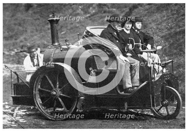 Thomas Rickett's steam carriage, 1860 (1956). Artist: Unknown