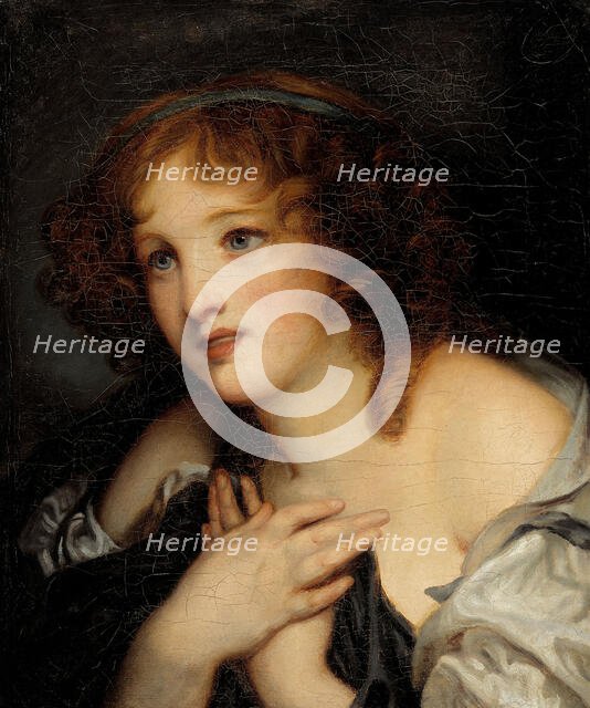 Portrait of a young girl. Creator: Ecole Francaise.