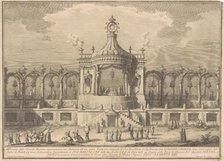 The Seconda Macchina for the Chinea of 1760: A Chinoiserie Pavilion, 1760. Creator: Giuseppe Vasi.
