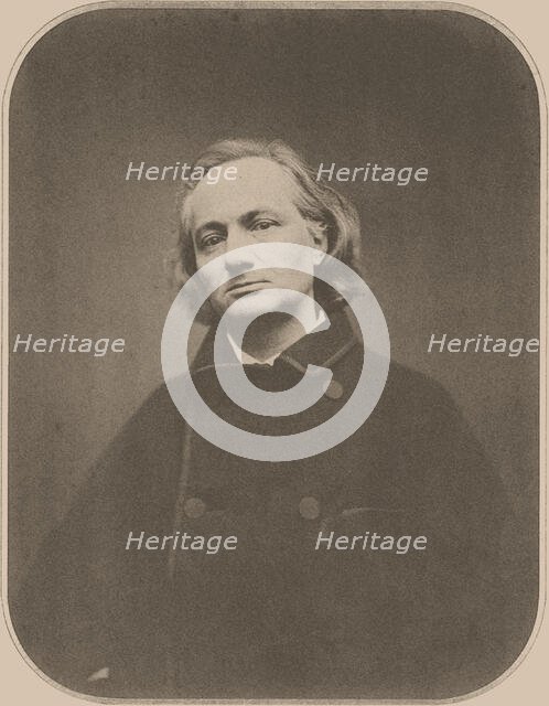 Portrait of Charles Baudelaire, 1865. Creator: Carjat, Étienne (1828-1906).