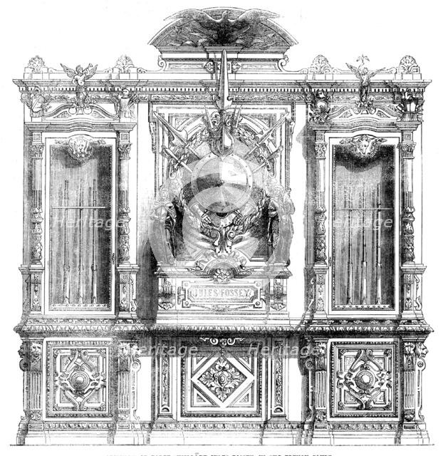 The International Exhibition: armoury, or porte-fusils, by Jules Fossey, in the French Court, 1862. Creator: Unknown.