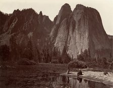 Cathedral Rocks, Yosemite, ca. 1872, printed ca. 1876. Creator: Attributed to Carleton E. Watkins.