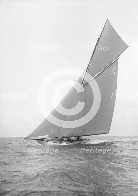 'The Lady Anne' sailing close-hauled, 1912. Creator: Kirk & Sons of Cowes.
