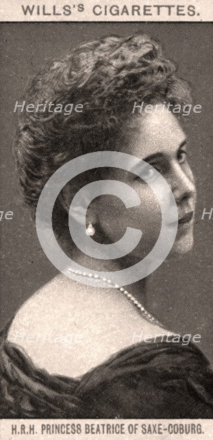 H.R.H Princess Beatrice of Saxe-Coburg, 1908. Creator: WD & HO Wills.