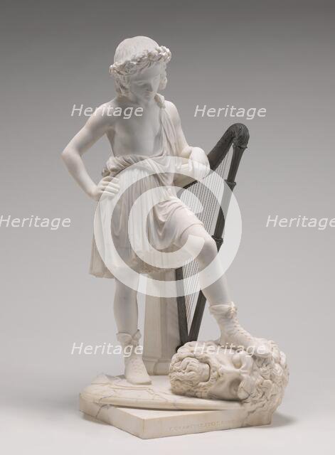 David Triumphant, model 1845/1846, carved 1848. Creator: Thomas Crawford.