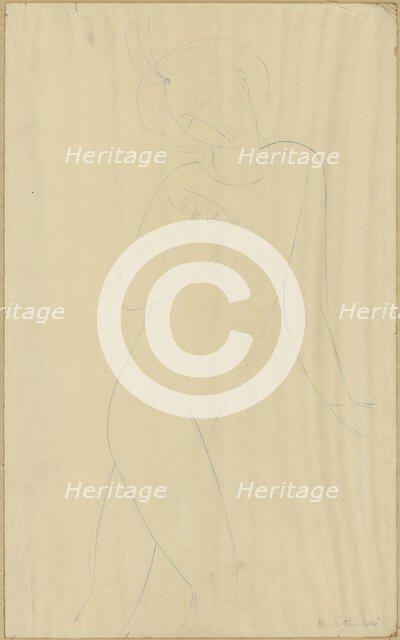 Man in Ballet Costume Wearing a Turban, n.d. Creator: Amadeo Modigliani.