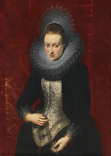 Portrait of a Young Woman with a Rosary, 1609. Creator: Peter Paul Rubens.