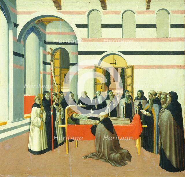 The Death of Saint Anthony, c. 1430/1435. Creators: Sano di Pietro, Master of the Osservanza Triptych.