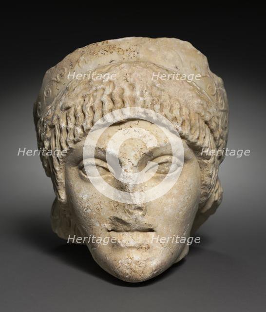 Head of a Young Woman, 25-1 BC. Creator: Unknown.