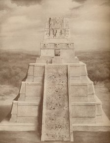 'Reconstructed Model of a Magnificent Maya Temple Pyramid at Tikal', c1935. Artist: Unknown.