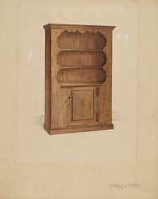 Dresser or Cupboard, 1936. Creator: Irving I. Smith.