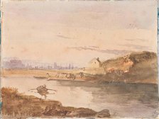 River Scene, Aberdeen, 1826. Creator: James William Giles.