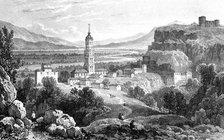 Fraga, Spain, 1823.Artist: James Duffield Harding