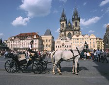 Old Town square, Prague, Czech Republic.