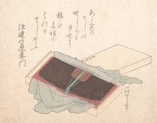 Box with a Lacquer Comb, 1812. Creator: Uematsu Toshu.