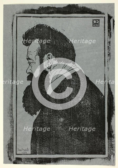 F. Hodler, 1904. Creator: Emil Orlik.