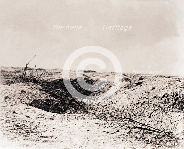 Battlefield, Tahure, northern France, c1914-c1918. Artist: Unknown.