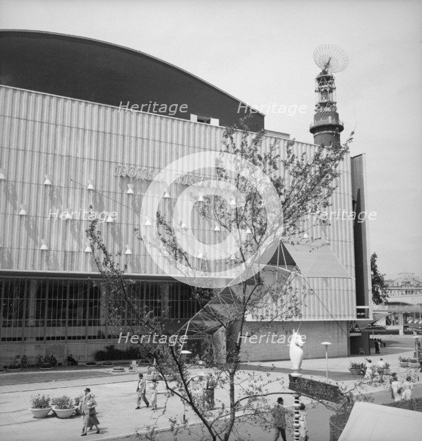 Royal Festival Hall, Festival of Britain, South Bank, Lambeth, London, 1951. Artist: MW Parry.