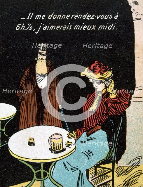 Vintage French postcard, c1900. Artist: Unknown