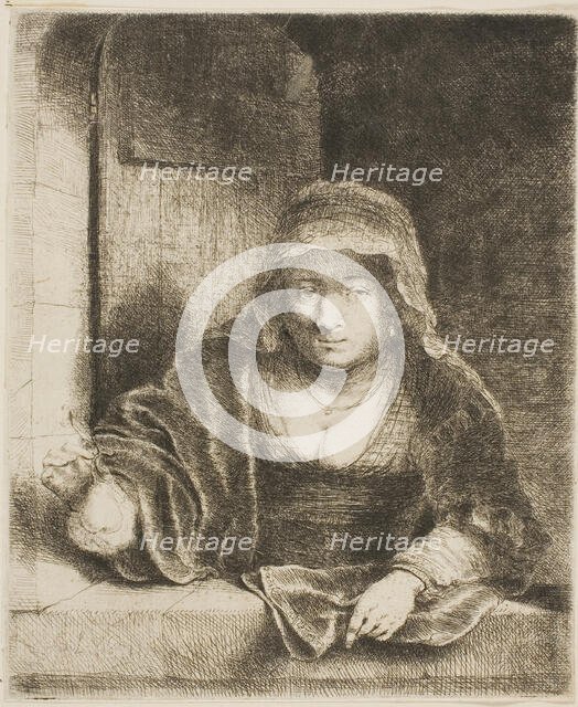 Woman with the Pear, 1651. Creator: Ferdinand Bol.