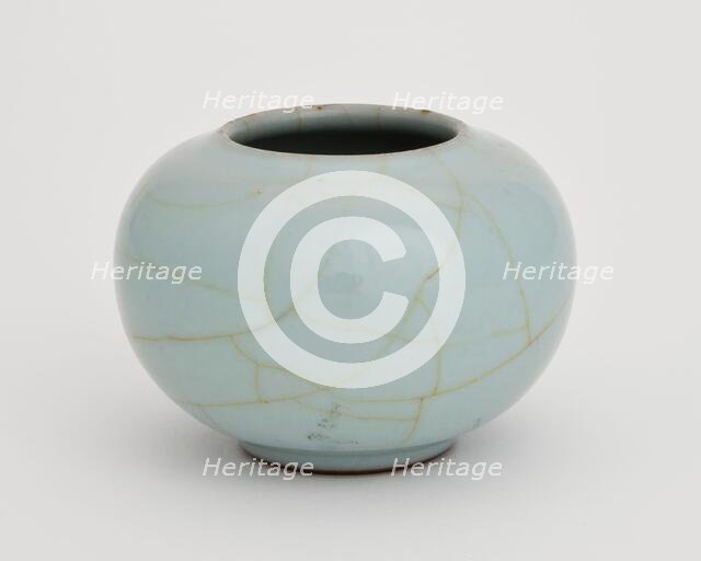 Grayish-blue water pot, 1736-1795. Creator: Unknown.