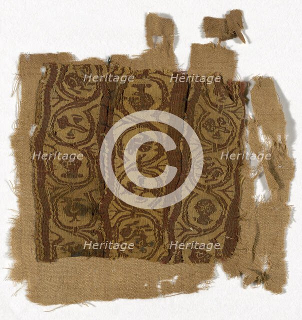 Fragment, Egypt, Roman period (30 B.C.- 641 A.D.), 4th/6th century. Creator: Unknown.