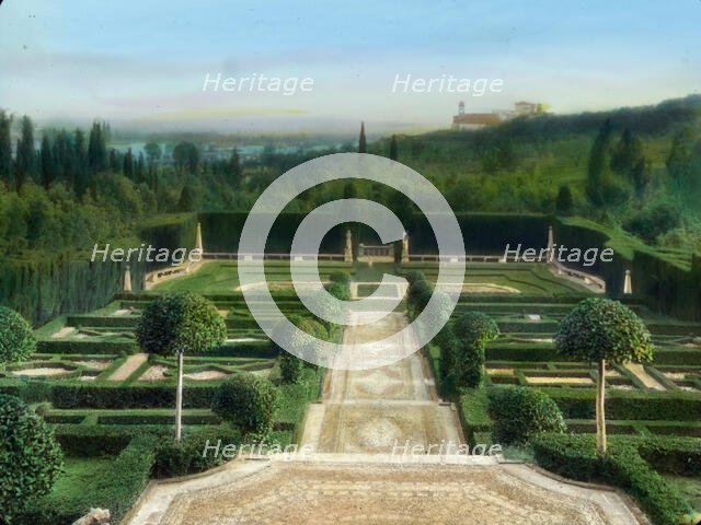 Villa I Tatti, Ponte a Mensola, near Settignano, Italy, 1925. Creator: Frances Benjamin Johnston.
