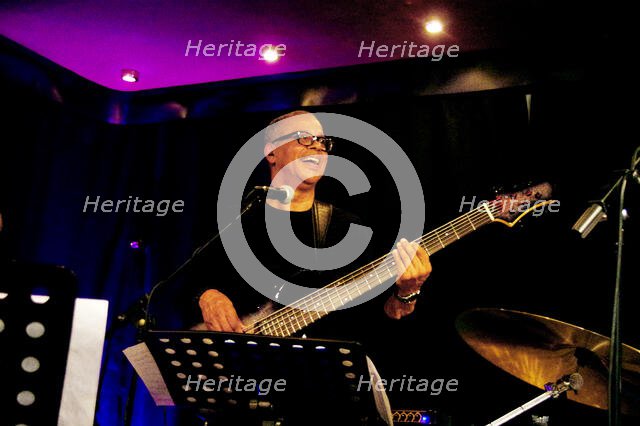 Gary Brown, Jose Neto Quartet, Verdict Jazz Club, Brighton, East Sussex, May 2025. Creator: Brian O'Connor.