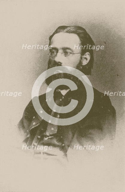 Portrait of the composer Bedrich Smetana, 1866. Creator: Anonymous.