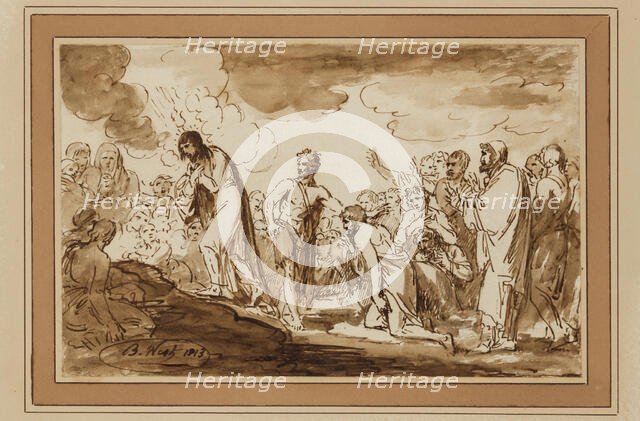 The Baptism of Christ, 1813. Creator: Benjamin West.