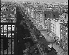 High Angle View of an American Street, 1930s. Creator: British Pathe Ltd.