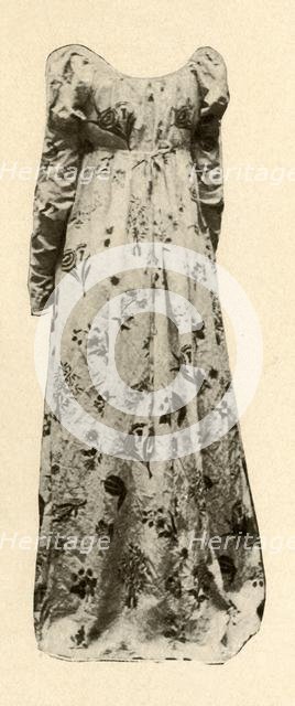 'A gown of buff glazed chintz, worn by Madame Chevalier', c1795, (1937). Creator: Unknown.
