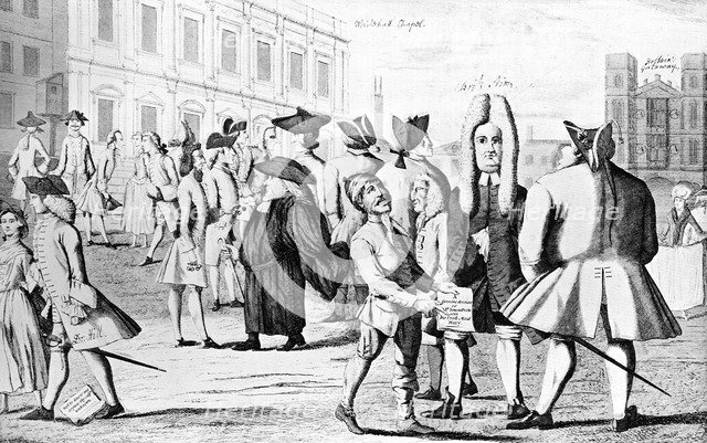 'Lusus Naturae, or Carracturas of the present age' 1752. Artist: John June