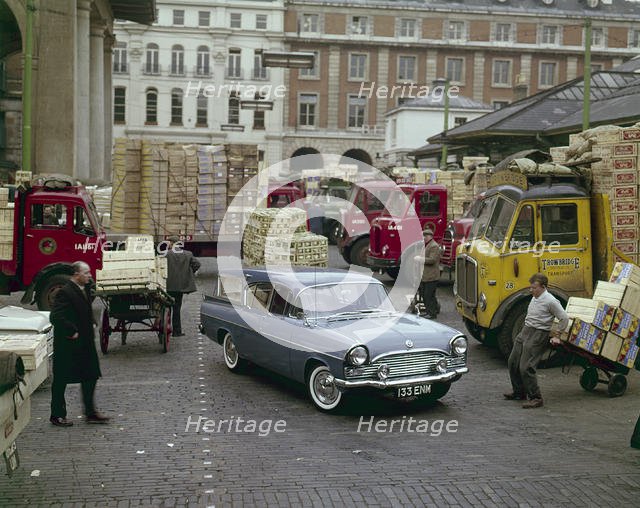 1960 Vauxhall Cresta Friary estate in Covent Garden fruit market. Creator: Unknown.