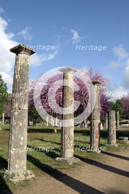 The palaestra at Olympia, Greece. Artist: Samuel Magal