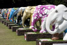 Elephant Parade, Royal Hospital, Chelsea, London, 2010. Artist: Derek Kendall.