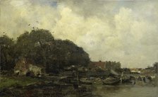 Harbour view, 1870-1899.  Creator: Jacob Henricus Maris.