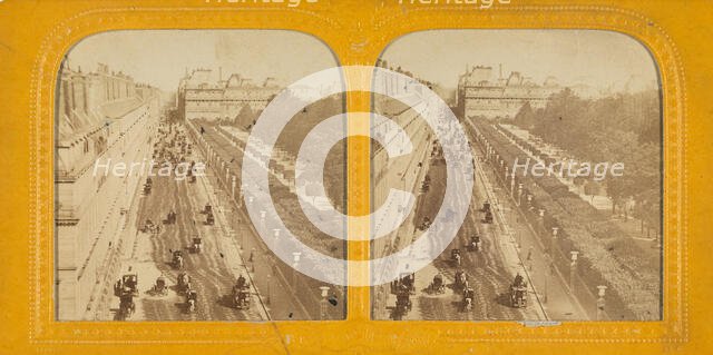 Rue de Rivoli, Paris, 1860s. Creator: Adolphe Block.