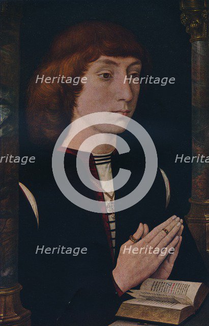 'A Young Man at Prayer', c1475. Artists: Cecil Reginald Grundy, Hans Memling.