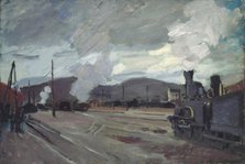 La gare d'Argenteuil, 1872. Creator: Monet, Claude (1840-1926).