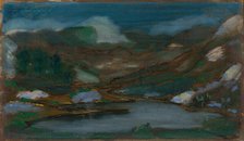 Mountain landscape, 1910-1920. Creator: Ferdinand Katona.