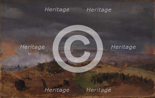 The Battle of Isted 25 July 1850. Study, 1850. Creator: Jorgen Sonne.