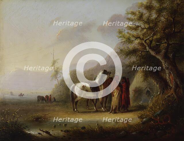 Sioux Indians in the Mountains, c1850. Creator: Alfred Jacob Miller.