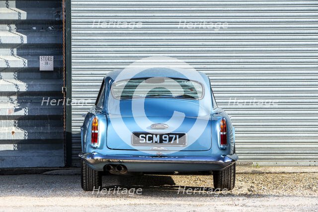 Rear view of a 1961 Aston Martin DB4 GT SWB lightweight. Creator: Unknown.