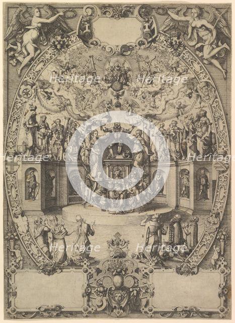 The Apotheosis of Emperor Maximilian II, 16th century. Creator: Jost Ammon.