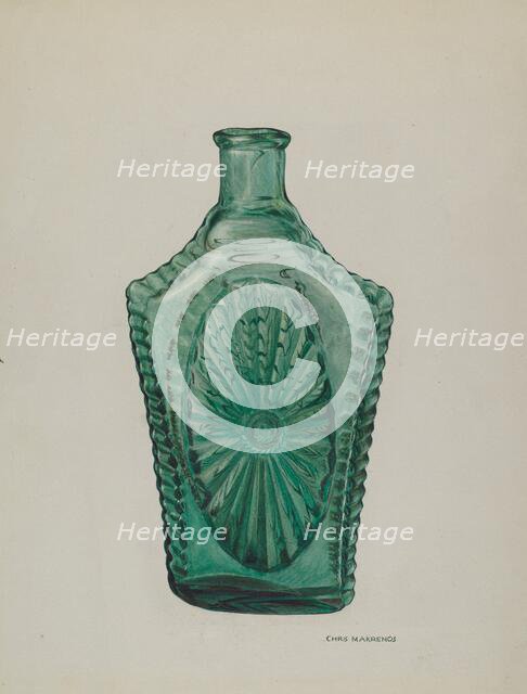 Flask, 1935/1942. Creator: Chris Makrenos.