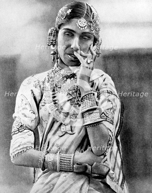 Indian nautch girl, 1936. Artist: Unknown