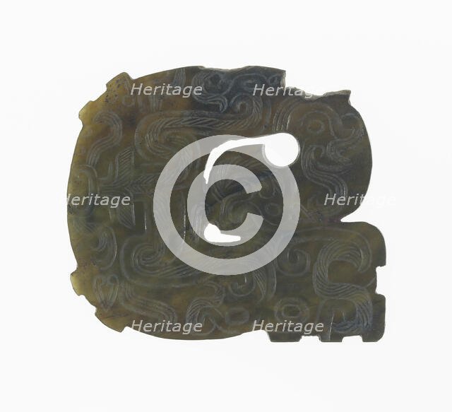 Dragon Plaque, Eastern Zhou dynasty, (c. 770-256 B.C.), c. 7th/6th century B.C.  Creator: Unknown.